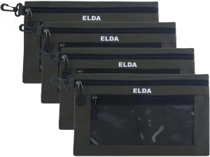 ELDA Tool Bag with Zipper Waterproof Organizer and Storage for Men Heavy Duty Tool Pouch Multi-Purpose Clip on Zipper Pouch Tote Bag,4pack