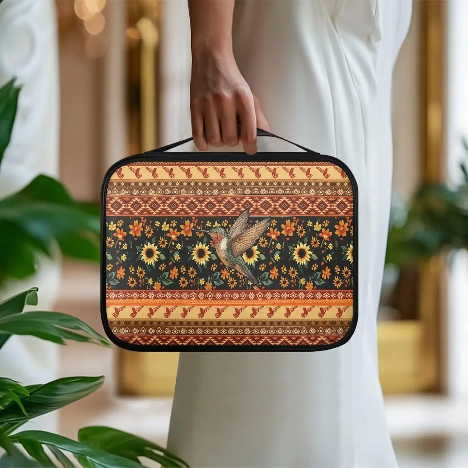 Elegant Personalized Bible Cover for Women，Simple PU Church Bible Carrier with Handle,Handbag