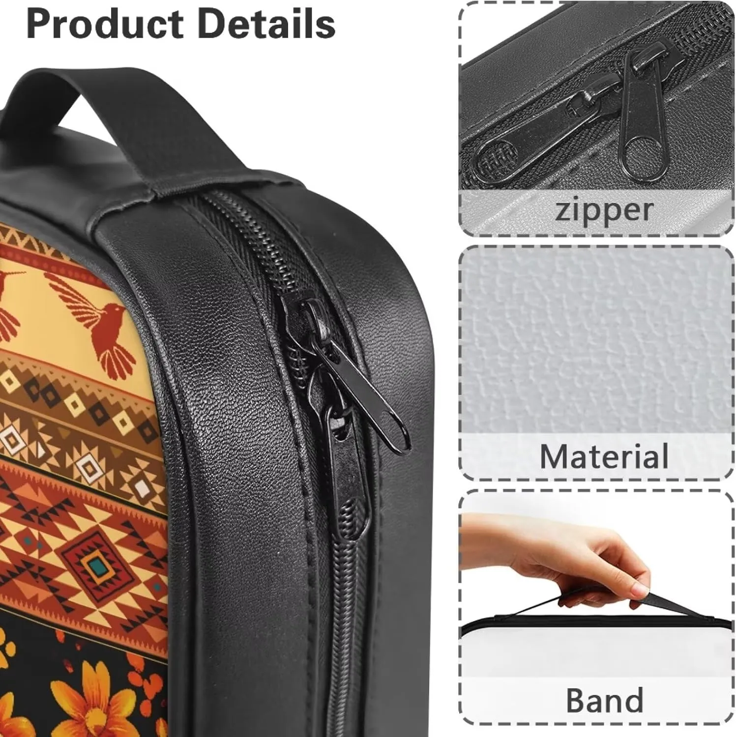 Elegant Personalized Bible Cover for Women，Simple PU Church Bible Carrier with Handle,Handbag