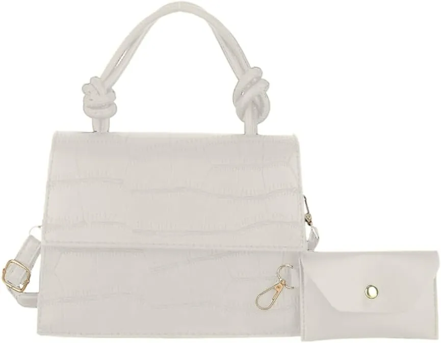 Fashion Shoulder Bag Large Capacity Crossbody Bag for Women Versatile Handbag Square Bag PU Bag with Small Purse