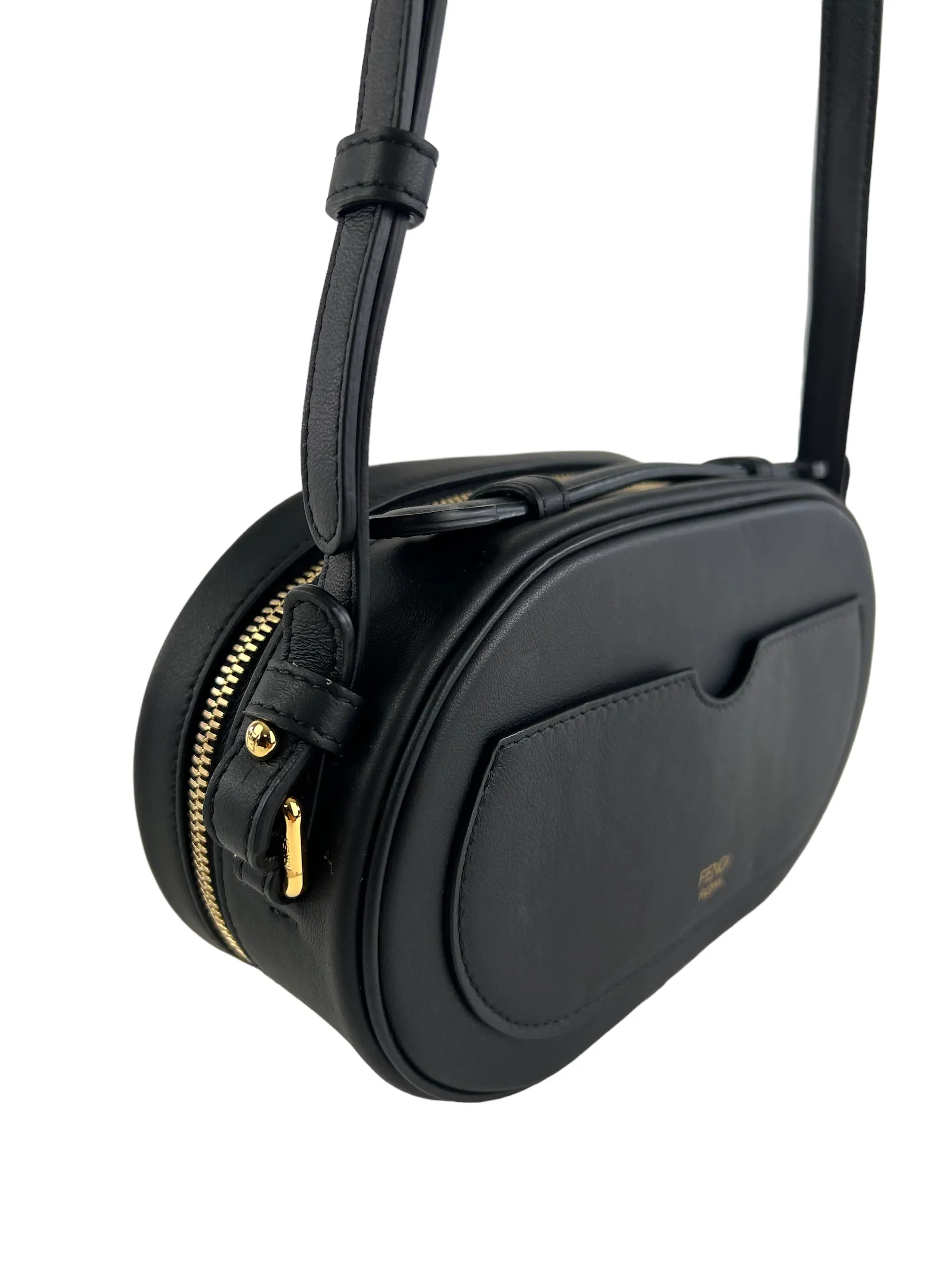 Fendi Black O’Lock Mini Camera Case Crossbody