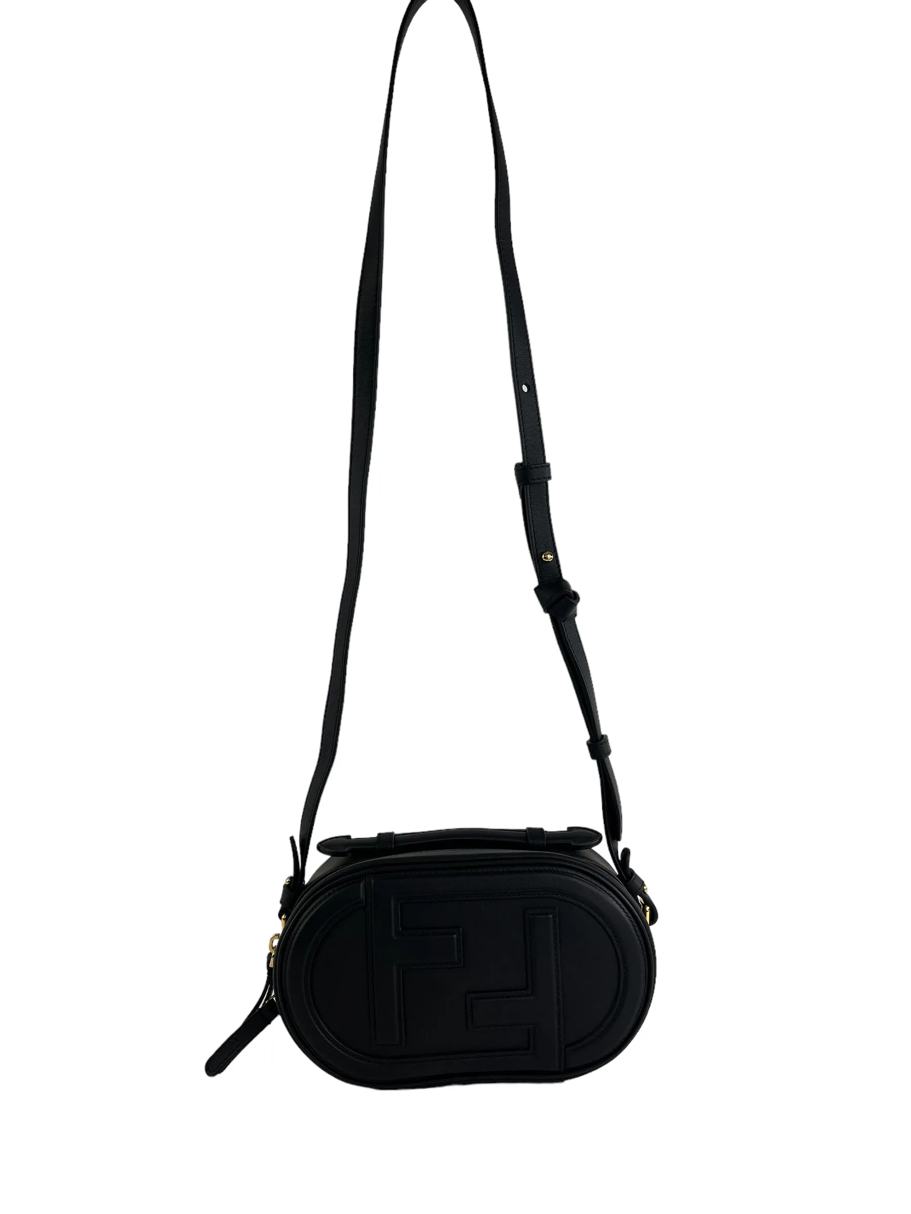Fendi Black O’Lock Mini Camera Case Crossbody