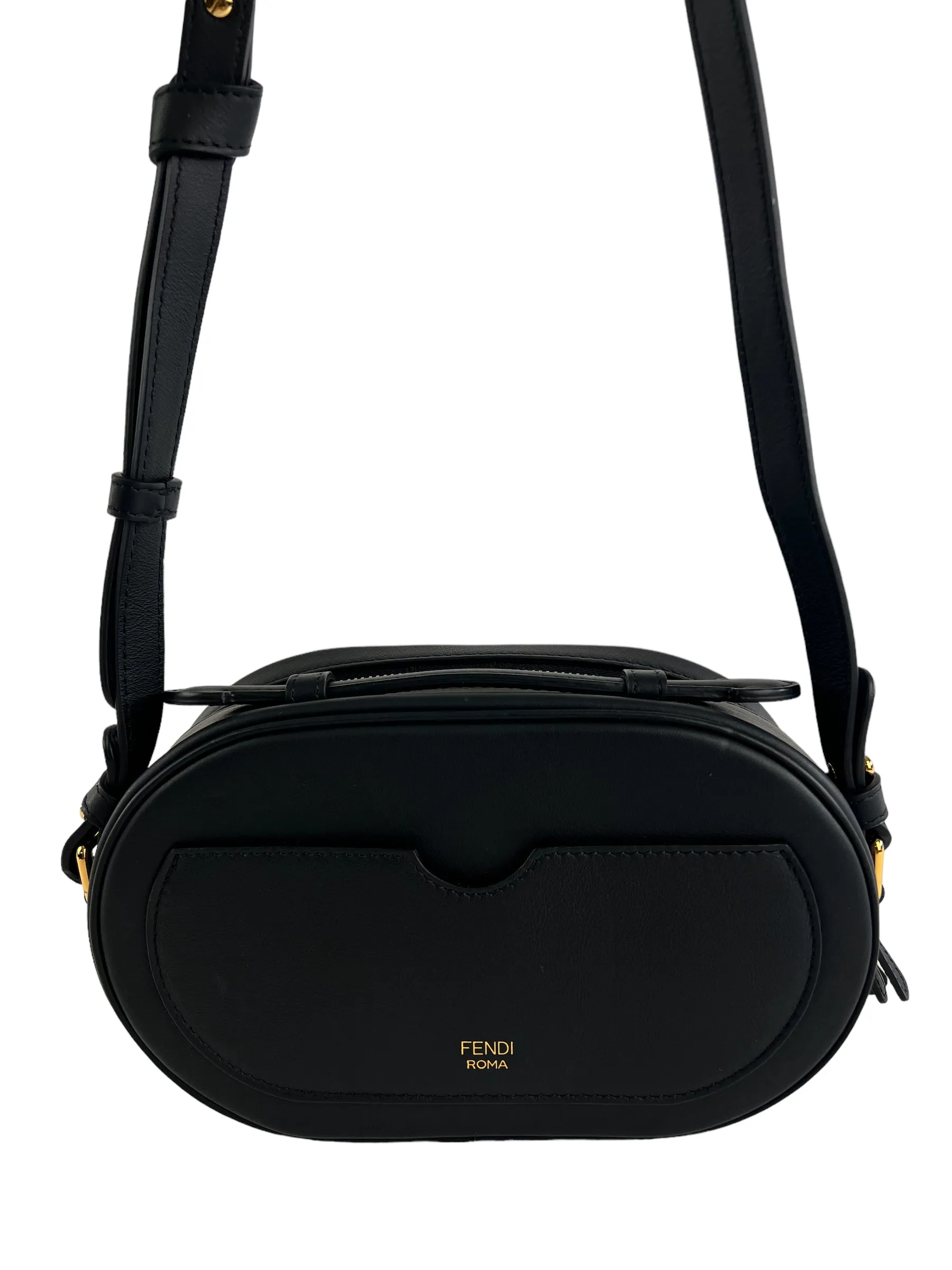 Fendi Black O’Lock Mini Camera Case Crossbody
