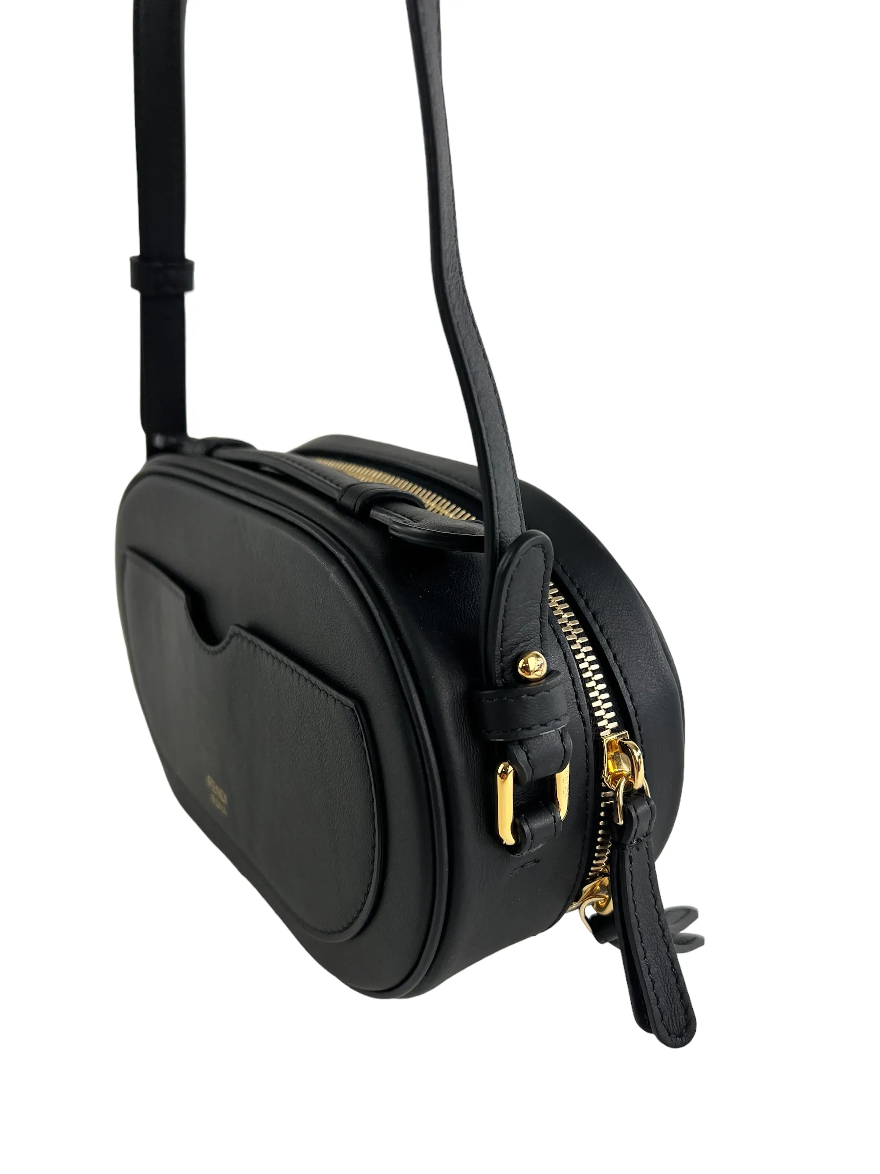 Fendi Black O’Lock Mini Camera Case Crossbody