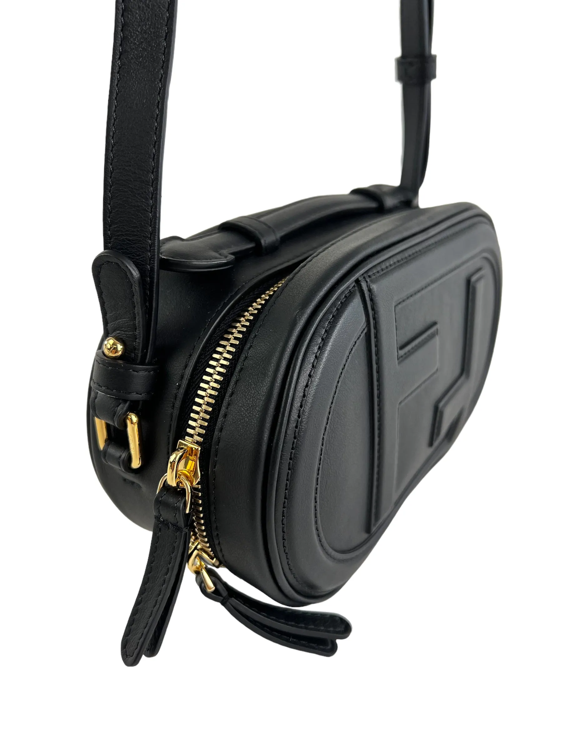 Fendi Black O’Lock Mini Camera Case Crossbody