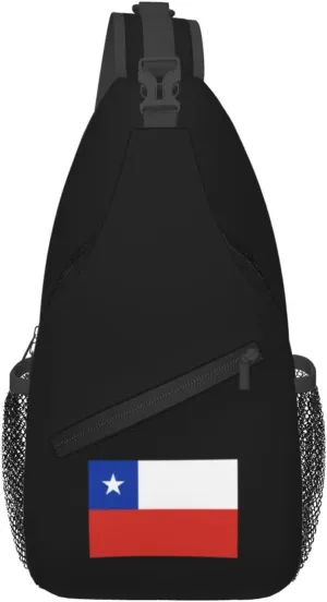 Flag of Chile Crossbody Bags For Women Men Chest Backpack Gym Shoulder Bag Travel Outdoor Sports Casual Crossbody Bags