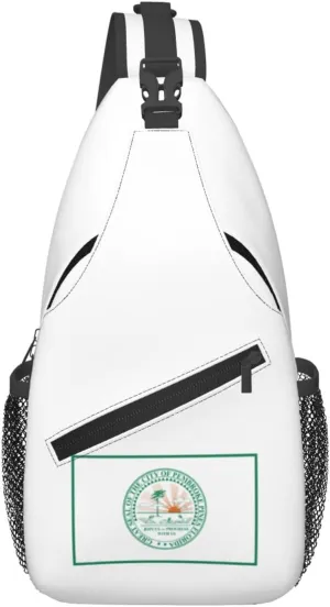 Flag Of Pembroke Pines, Florida Crossbody Bags For Women Men Chest Backpack Gym Shoulder Bag Travel Outdoor Sports Casual Crossbody Bags
