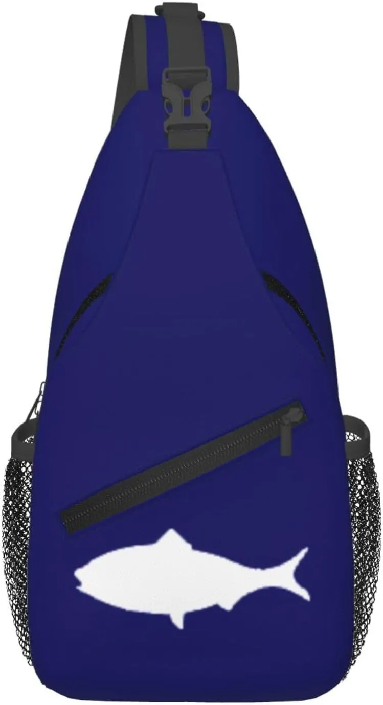 Flag of the United States Commissioner of Fisheries Crossbody Bags For Women Men Chest Backpack Gym Shoulder Bag Travel Outdoor Sports Casual Crossbody Bags