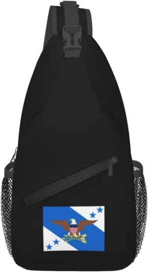 Flag of the Vice Chairman of the Joint Chiefs of Staff Crossbody Bags For Women Men Chest Backpack Gym Shoulder Bag Travel Outdoor Sports Casual Crossbody Bags