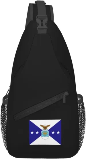 Flag of the Vice Chief of Staff of the Air Force Crossbody Bags For Women Men Chest Backpack Gym Shoulder Bag Travel Outdoor Sports Casual Crossbody Bags