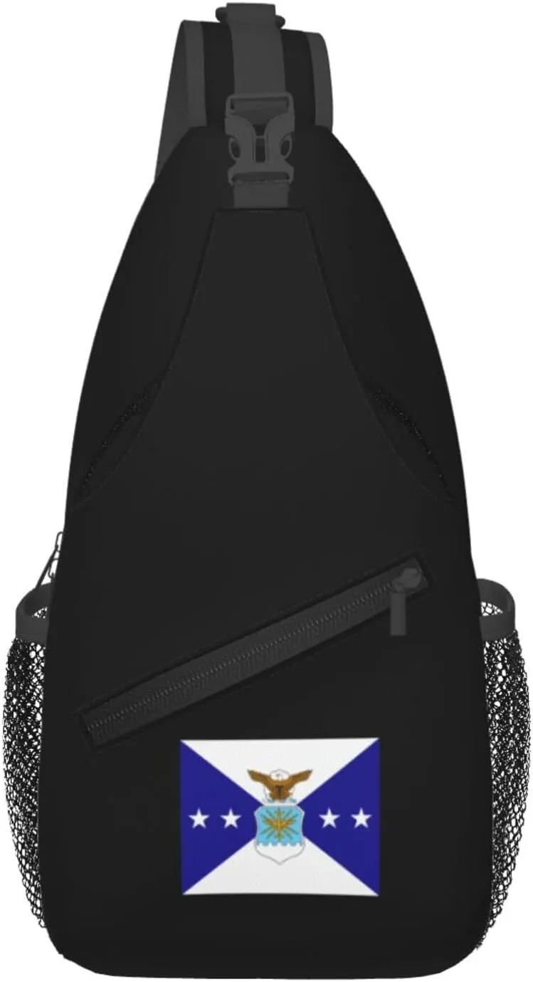 Flag of the Vice Chief of Staff of the Air Force Crossbody Bags For Women Men Chest Backpack Gym Shoulder Bag Travel Outdoor Sports Casual Crossbody Bags