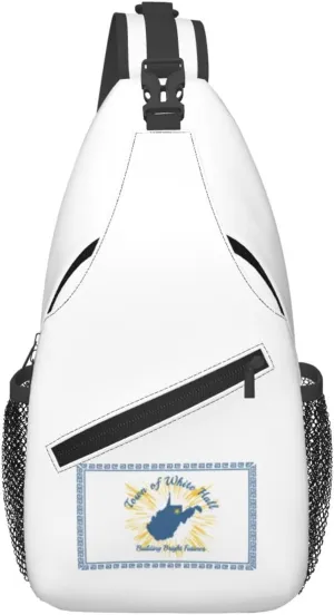 Flag Of White Hall, West Virginia Crossbody Bags For Women Men Chest Backpack Gym Shoulder Bag Travel Outdoor Sports Casual Crossbody Bags