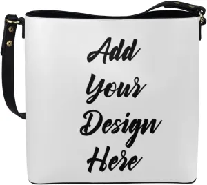 FOR U DESIGNS Bucket Bags for Women PU Leather Christmas Crossbody Bag with Adjustable Strap Cute Shoulder Bag