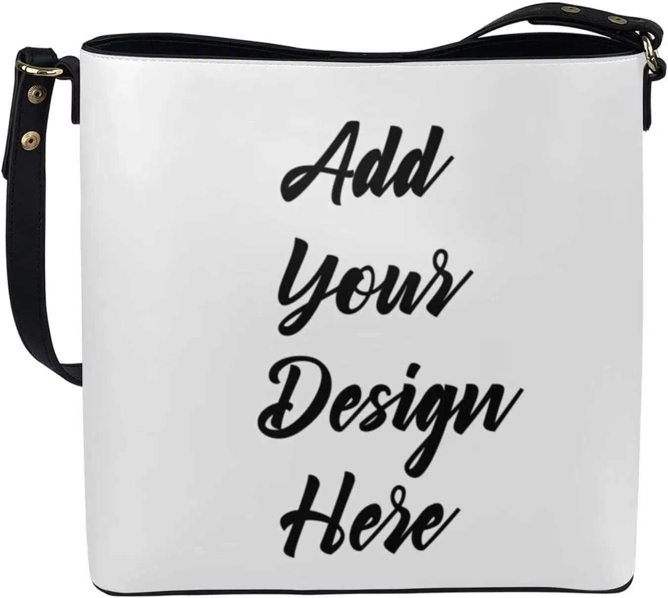 FOR U DESIGNS Bucket Bags for Women PU Leather Christmas Crossbody Bag with Adjustable Strap Cute Shoulder Bag