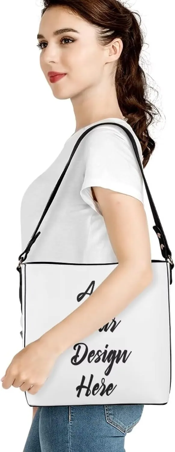 FOR U DESIGNS Bucket Bags for Women PU Leather Christmas Crossbody Bag with Adjustable Strap Cute Shoulder Bag
