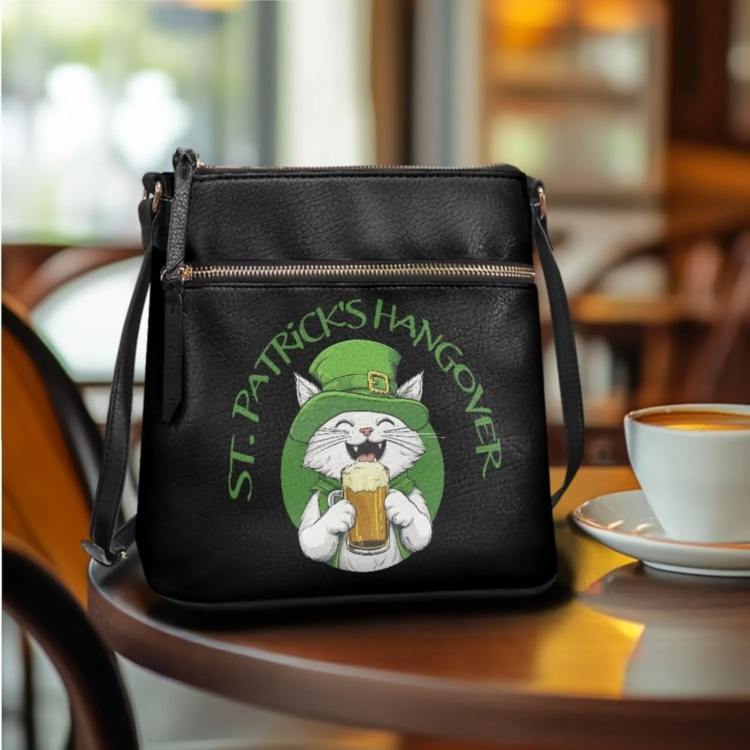 FOR U DESIGNS Purse and Wallet Set for Women Travel Leather Hobo Crossbody Bags St. Patrick's Day Satchel Bags
