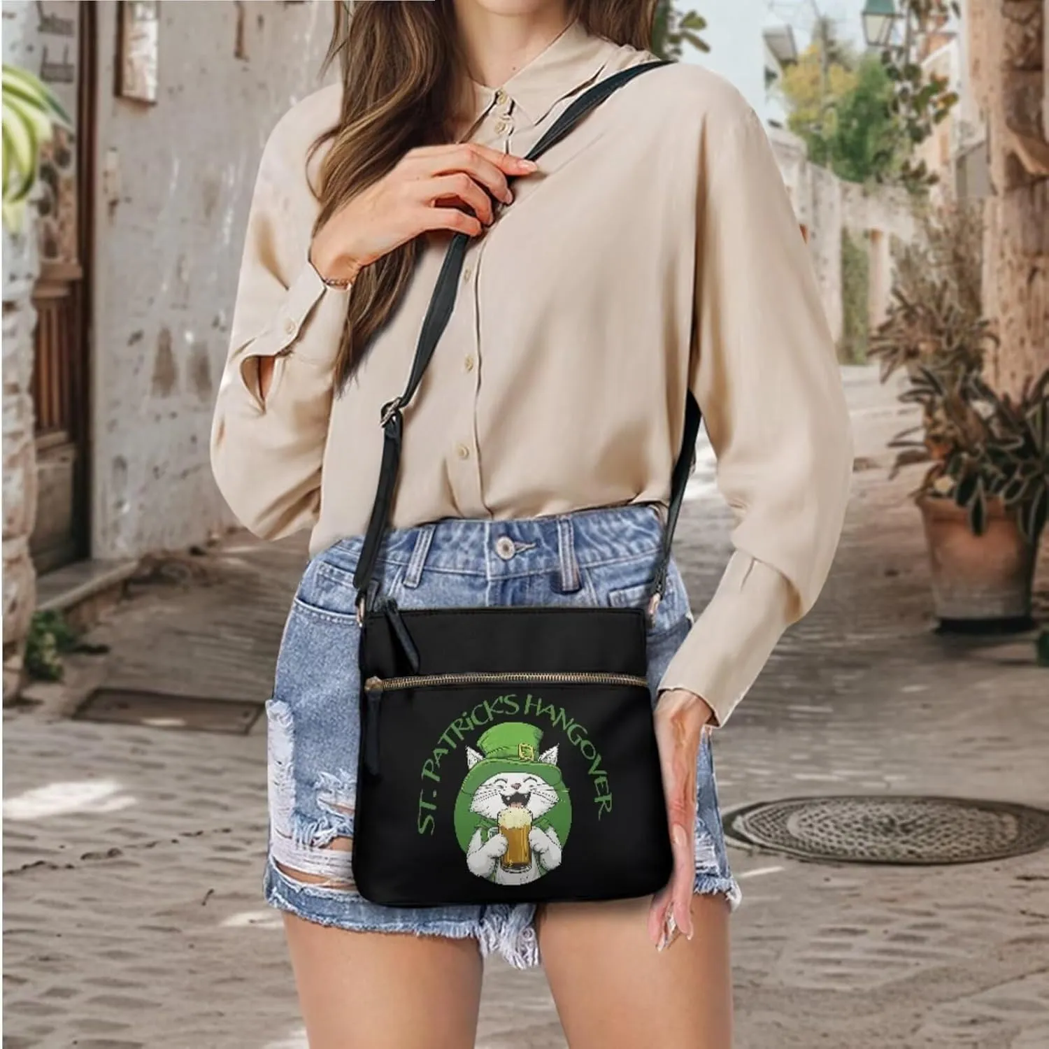 FOR U DESIGNS Purse and Wallet Set for Women Travel Leather Hobo Crossbody Bags St. Patrick's Day Satchel Bags