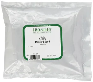 Frontier Mustard Seed, Yellow Whole (#1 Grade), 16 Ounce Bags (Pack of 3)