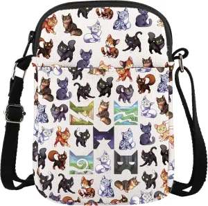 Funny W Cats Crossbody Bag Cute B-uestar Cats Gift Join The Revolution Burn It Down Crossbody Bag Shadow-clan Cat Merch