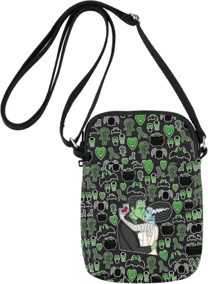 G2TUP Horror Monster & Bride Crossbody Bag Horror Couple Gift Horror Monsters Bride Shoulder Bag