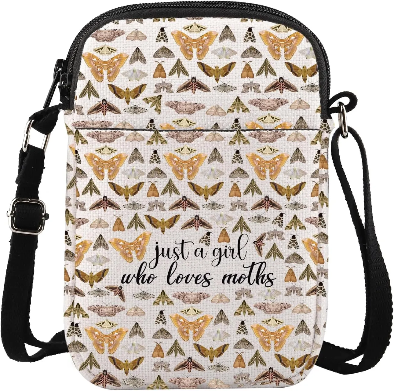 G2TUP Moth Crossbody Bag Moths Insect Gifts Swamp Moth & Luna Gift Entomologist Crossbody Bag