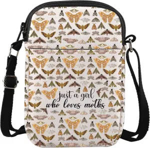 G2TUP Moth Crossbody Bag Moths Insect Gifts Swamp Moth & Luna Gift Entomologist Crossbody Bag