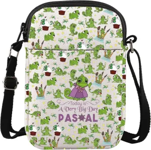 G2TUP Princess Chameleon Crossbody Bag Chameleon Lover Gifts Today Is a Very Big Day Chameleon Shoulder Bag