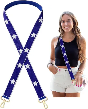 Game Day Beaded Purse Strap Stadium Football Stars Bag Strap Game Day Concert Clear Crossbody Handbag Replacement Strap