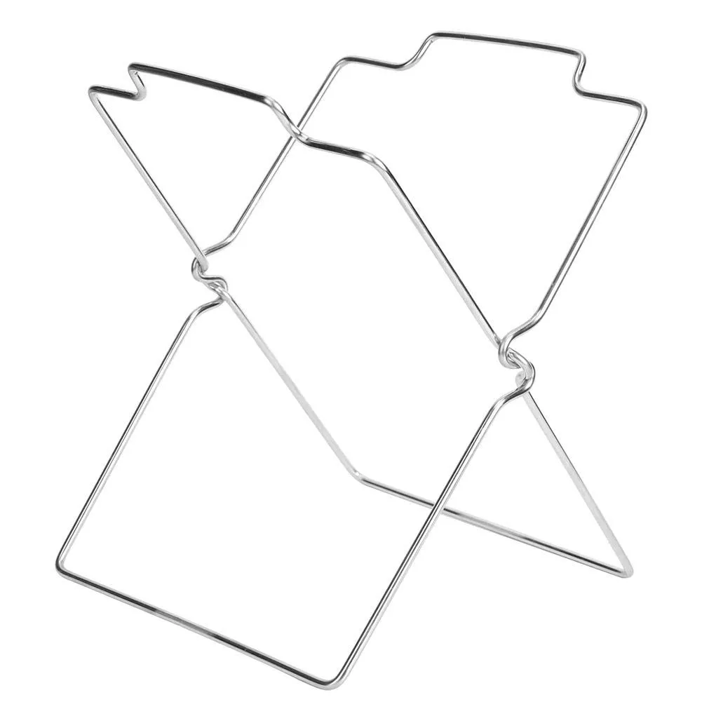 Garbage Bag Stand, Stainless Steel Large Opening Trash Bag Shelf, Wear-resistant Foldable for Kitchen Living