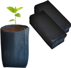 gardtree Plant Nursery Bags 7” x 7.87” 400PCS, Non-Woven Biodegradable Plant Grow Bags Fabric Seedling Starter Bags for Vegetable Flower Fruit Saplings Tree, Home Garden Supply