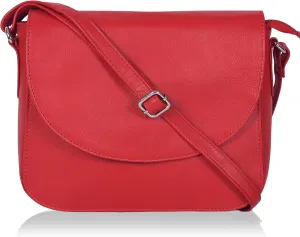 Genuine Leather Shoulder Crossbody Purse For Women with Adjustable Strap, Mobile Pocket & Outside & Inside Zipper