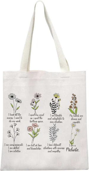 GJTIM Midwife Thank You Gift Doula Zipper Pouch Labor and Delivery Nurse Makeup Bag