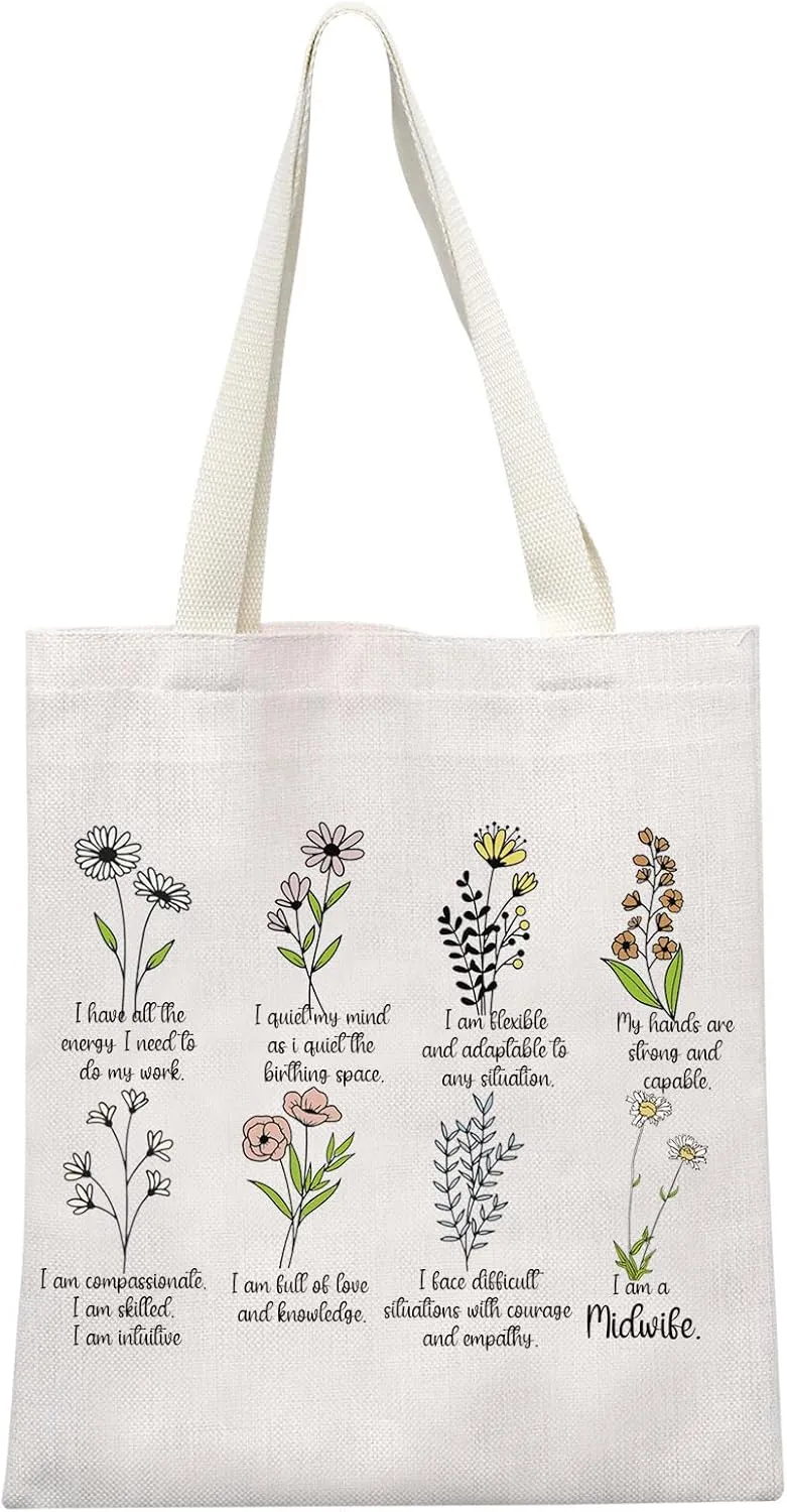 GJTIM Midwife Thank You Gift Doula Zipper Pouch Labor and Delivery Nurse Makeup Bag