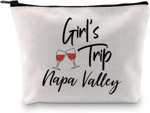GJTIM Napa Valley Travel Gift California City Trip Gift Napa Valley Makeup Travel Bag for Californian Women (Napa Valley Bag)