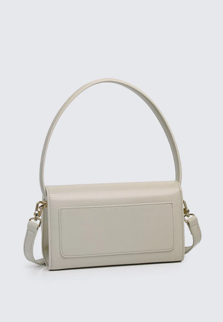 Glow on Jewel Crossbody (Beige)