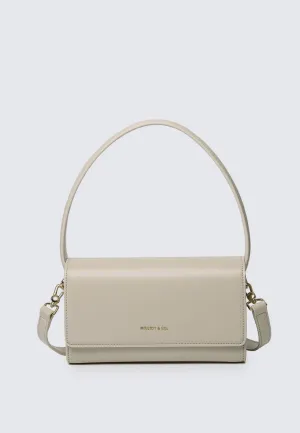 Glow on Jewel Crossbody (Beige)