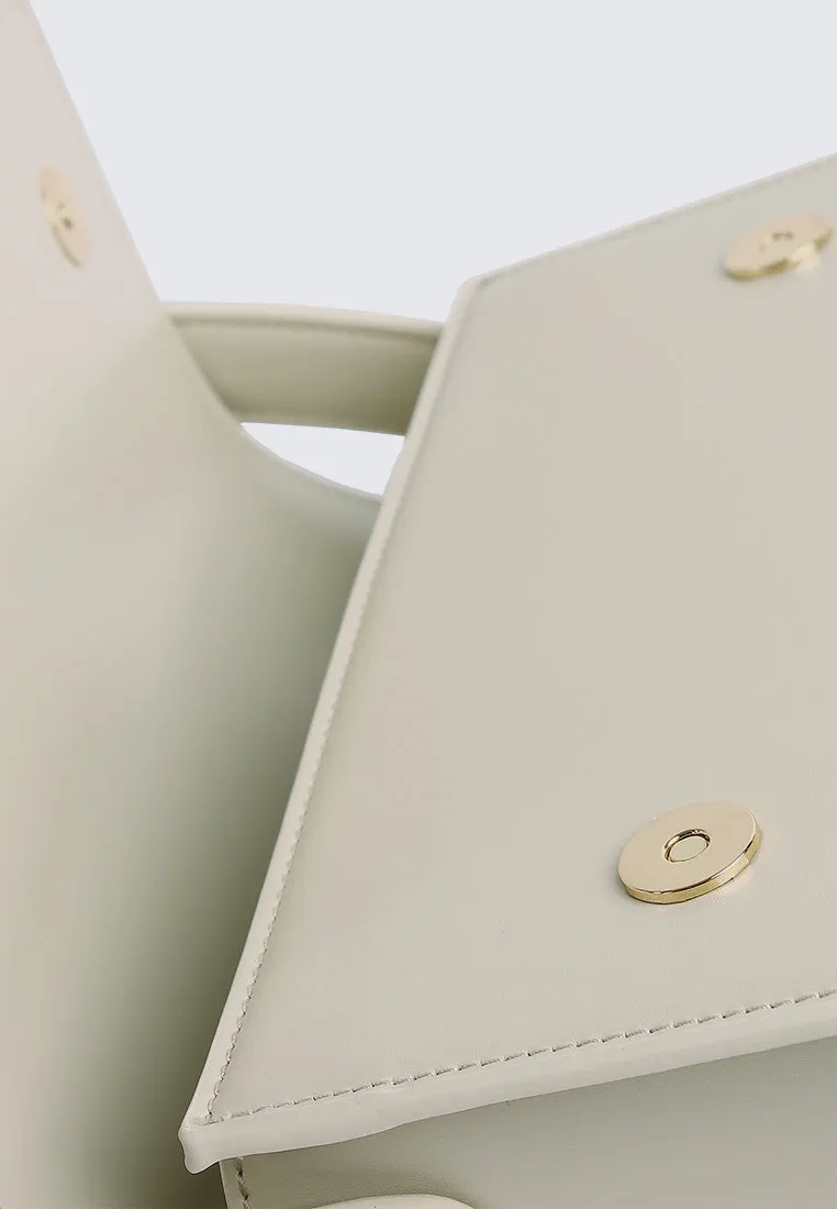 Glow on Jewel Crossbody (Beige)