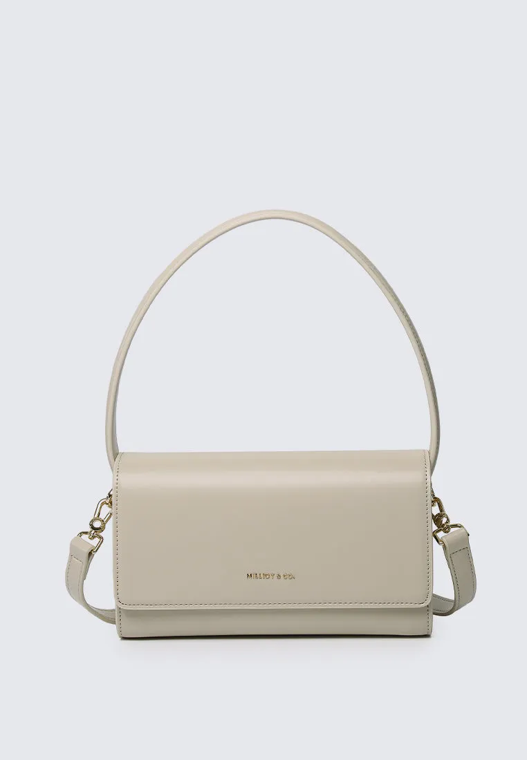 Glow on Jewel Crossbody (Beige)