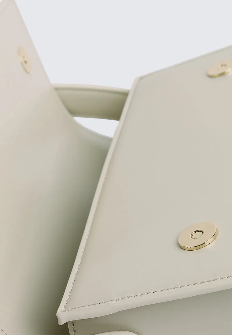 Glow on Jewel Crossbody (Beige)
