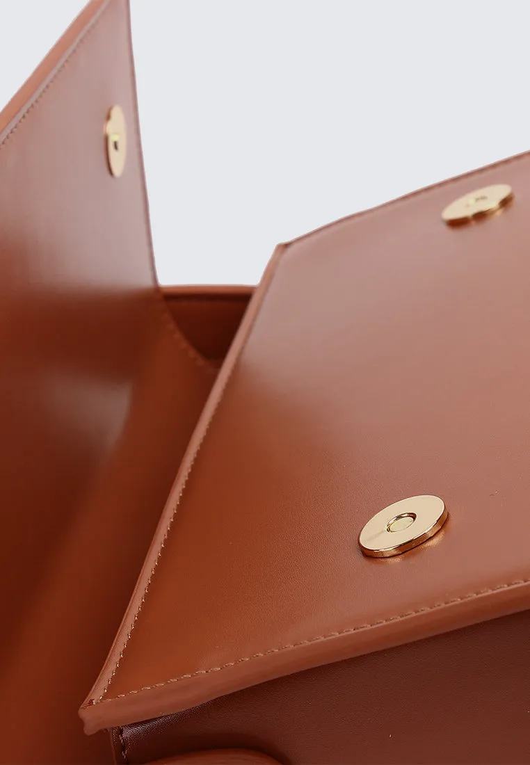 Glow on Jewel Crossbody (Chestnut)