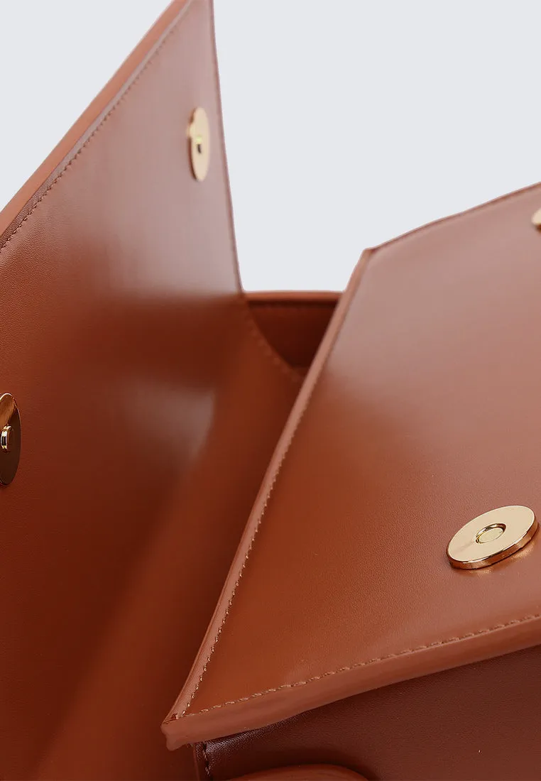 Glow on Jewel Crossbody (Chestnut)