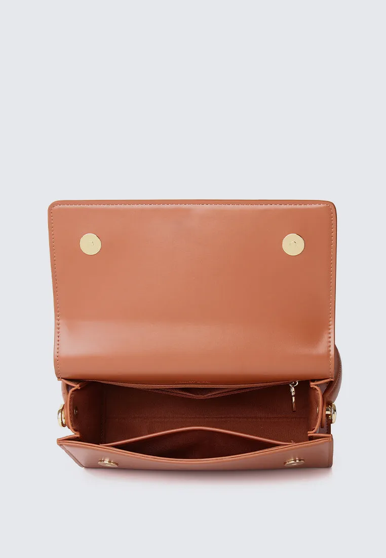 Glow on Jewel Crossbody (Chestnut)