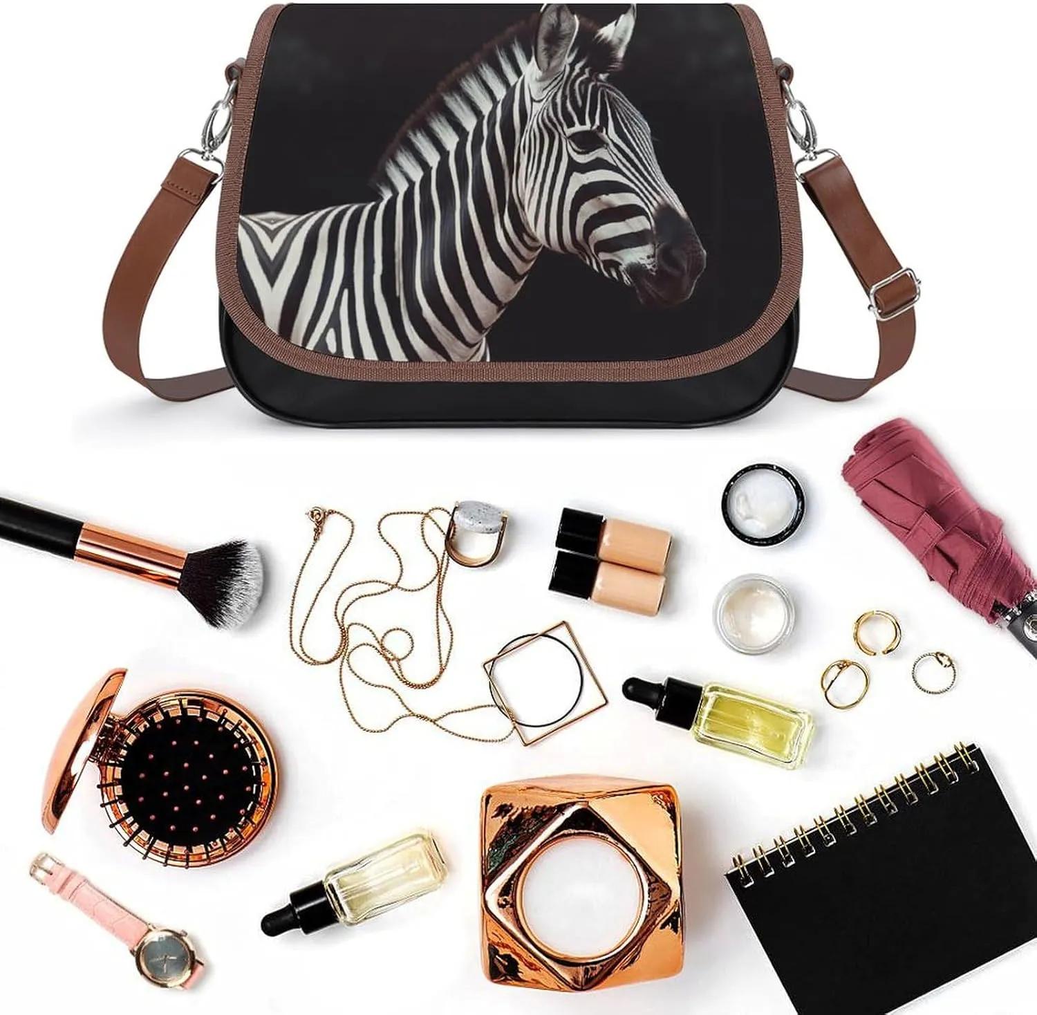 Golden Retrievers Crossbody Bags for Women,PU Leather Tote Bag for Women,Shoulder Bag Purse for Work Shopping Travel
