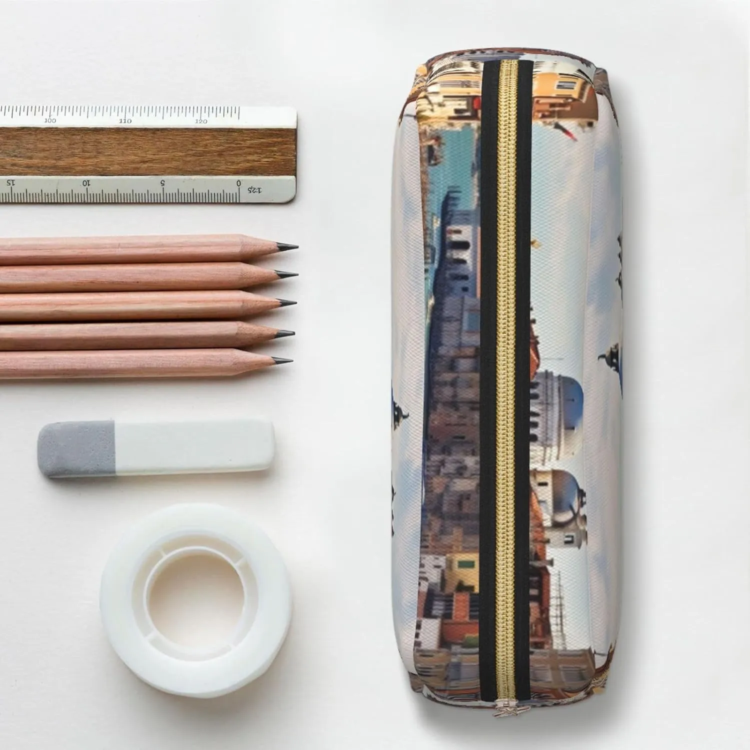 Grand canal in Italy Makeup Bag for Women Men Travel Toiletry Bag Aesthetic Purse Pouch Large Pencil Case