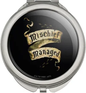 GRAPHICS & MORE Harry Potter Mischief Managed Compact Travel Purse Handbag Makeup Mirror