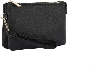 Handbag Republic Fashion Triple Compartment Crossbody Wristlet Bag by Calin Collection