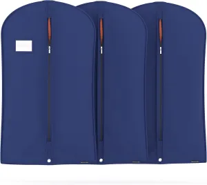 HANGERWORLD 40inch Garment Bag Suit Bags for Closet Storage Breathable Clothes Cover Dust Protector (3, Blue)