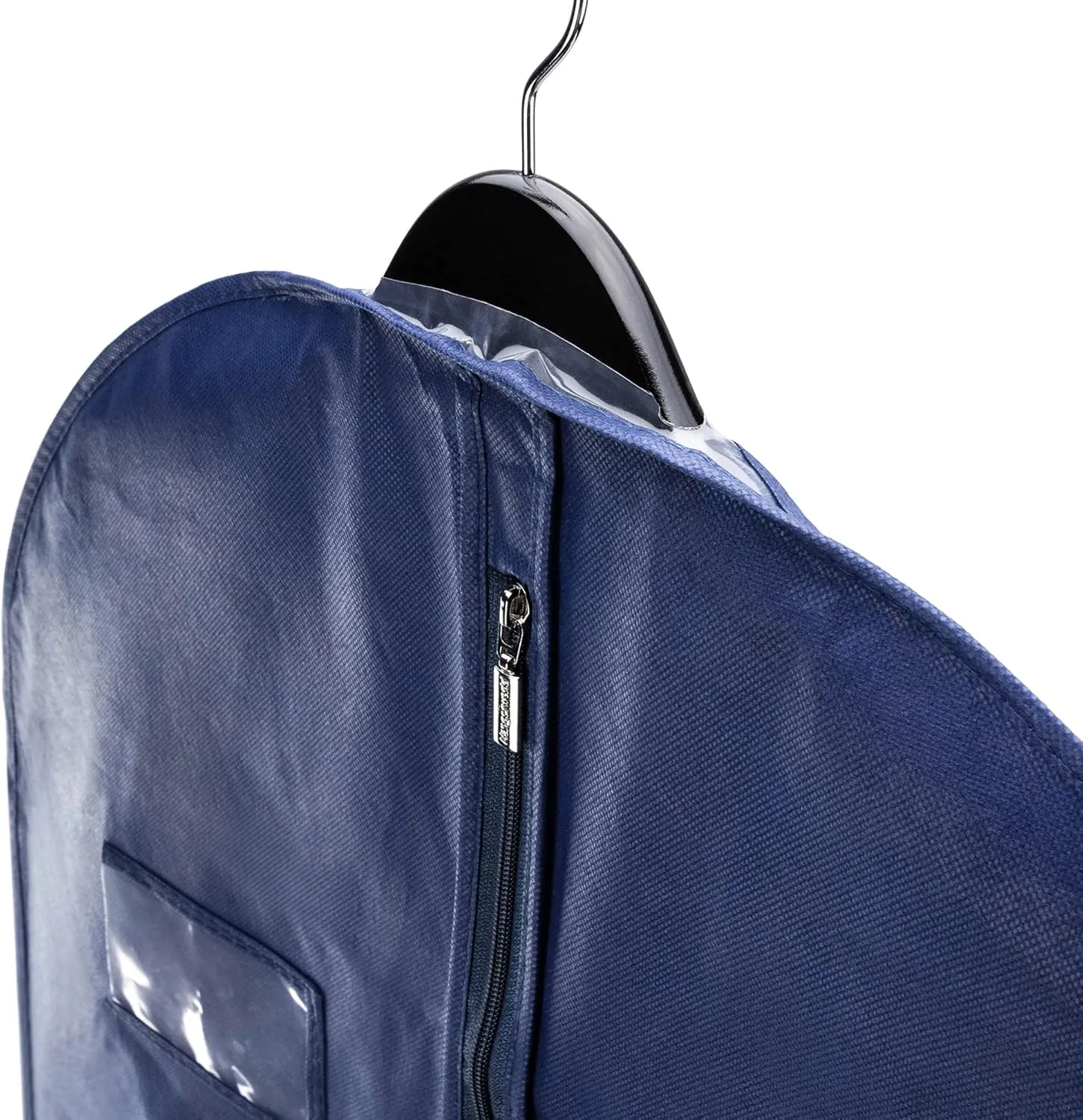 HANGERWORLD 40inch Garment Bag Suit Bags for Closet Storage Breathable Clothes Cover Dust Protector (3, Blue)