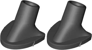 HHR Upgraded Version Golf Bag Holder Replacement Foot Accessories Rubber Feet Golf Bag Holder Black 2 Pieces