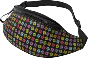 Hiking Fanny Pack Chemistry Turvy Periodic Funny Crossbody Waist Bag Lightweight Belt Bag